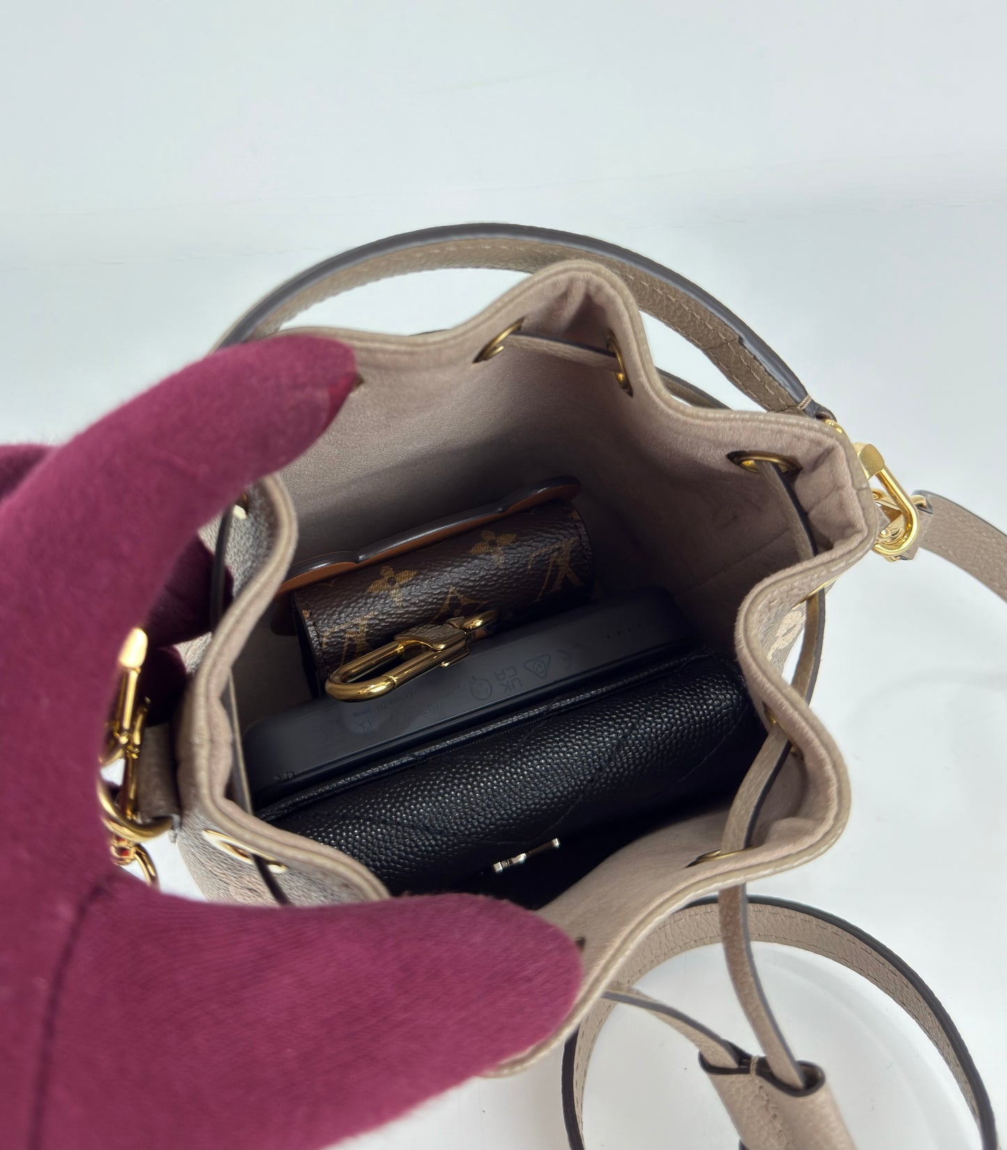 Louis Vuitton Nano Noé Bicolour Monogram Empreinte