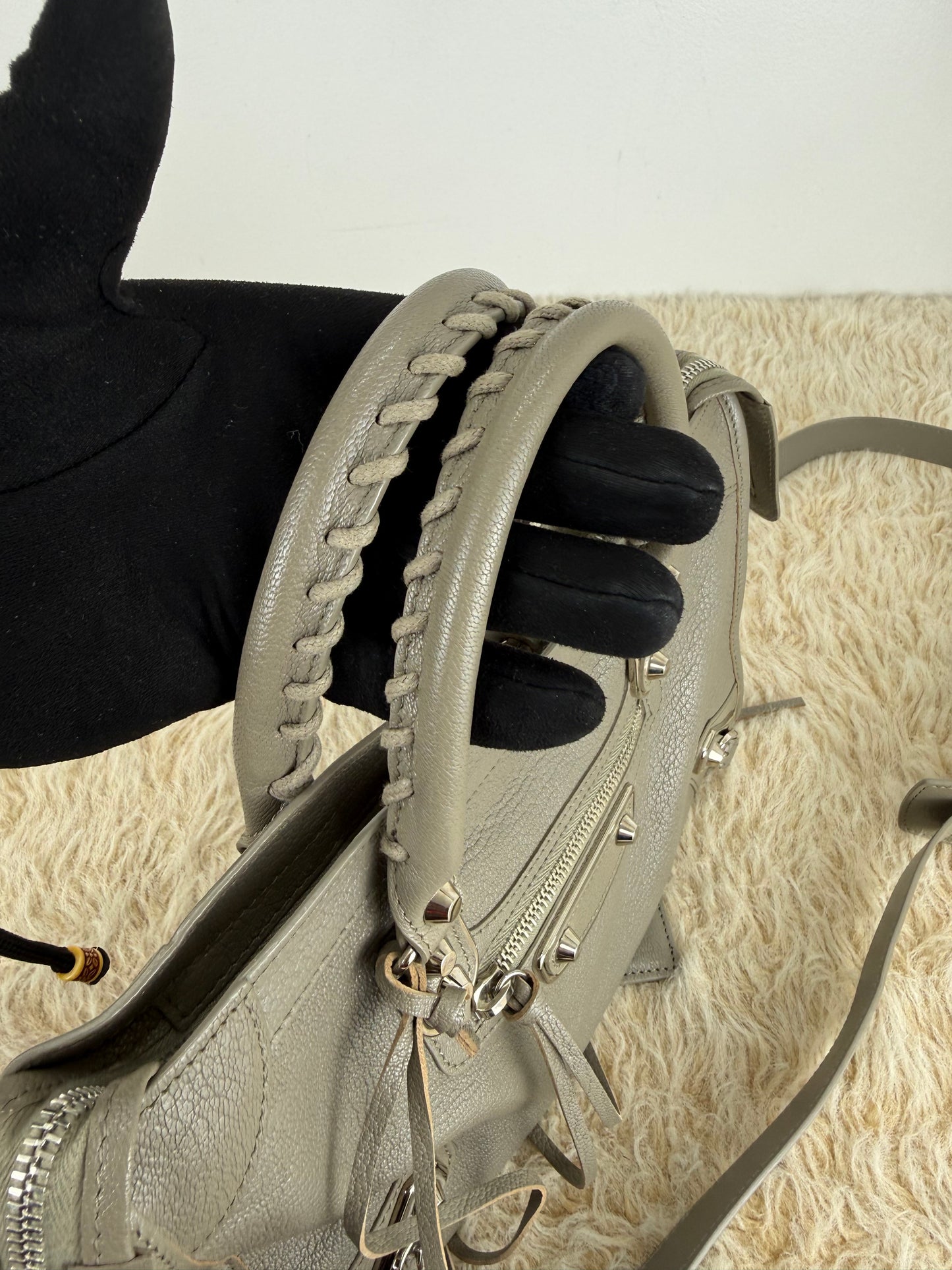 Balenciaga Metallic Eage Small City Bag