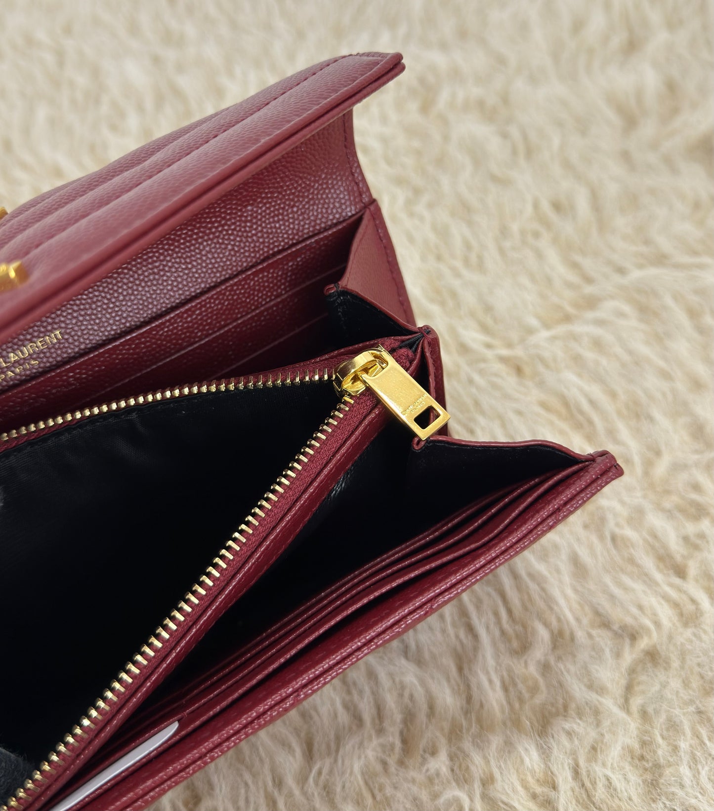 Ysl Yves Saint Laurent Cassandre Matellase Large Flap Wallet