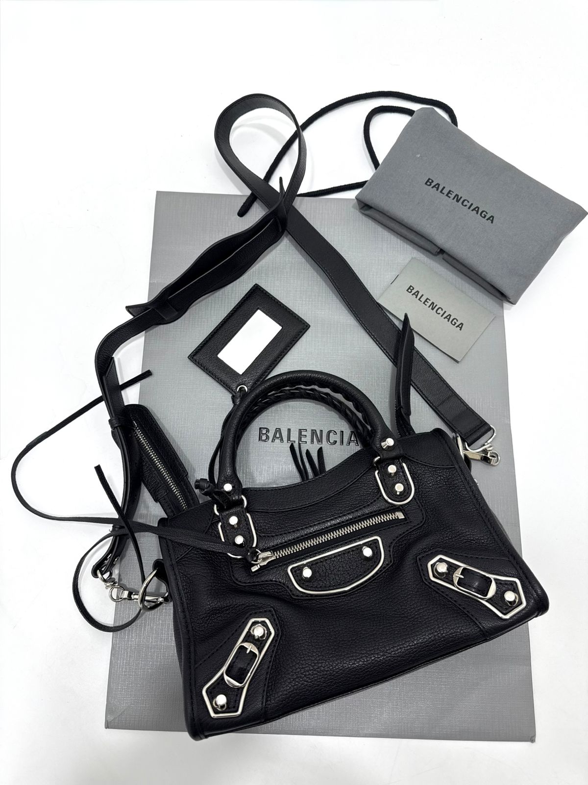 Balenciaga City metallic edge in MINI
