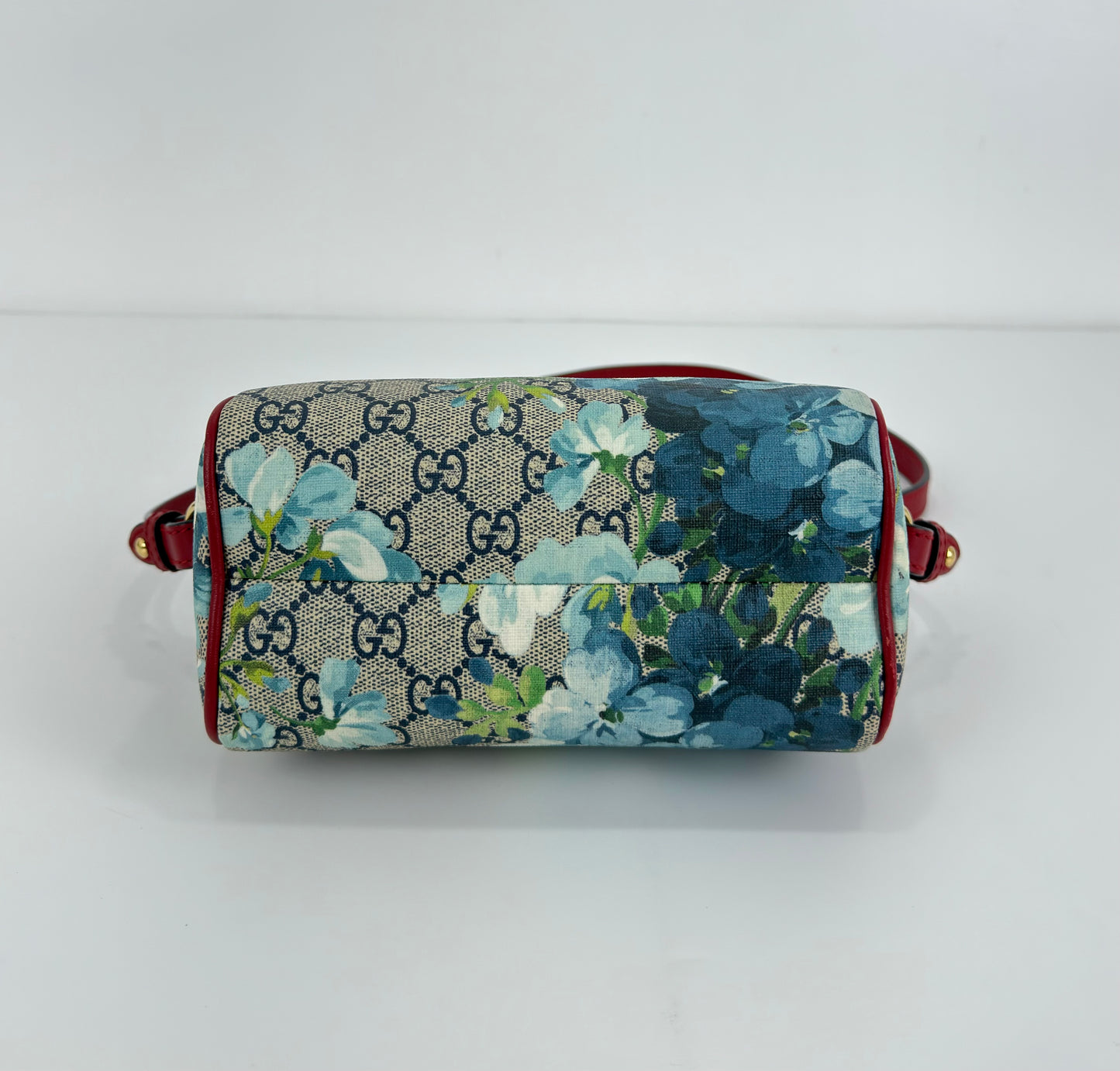 Gucci GG Supreme Monogram Blooms Mini Boston Bag