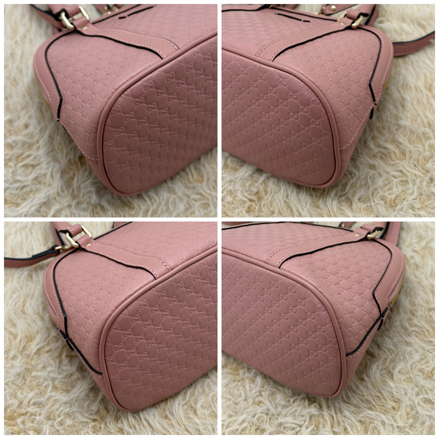 Gucci Pink Guccissima Leather Mini Dome Bag