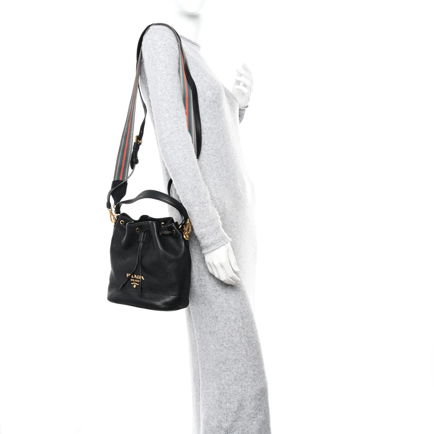 Prada Daino Calfskin Bucket Bag