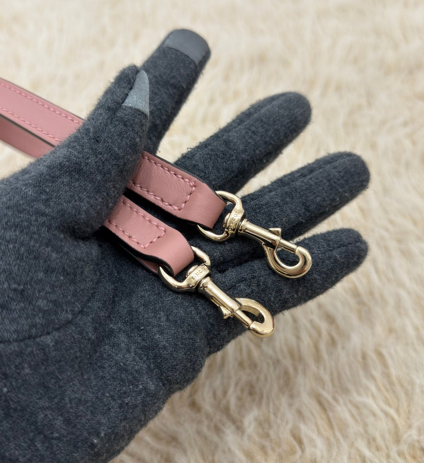 Gucci Pink Guccissima Leather Mini Dome Bag