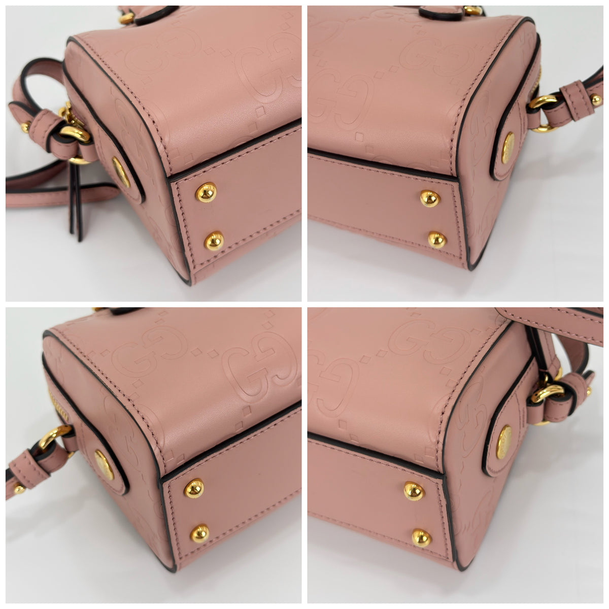 Gucci GG Convertible Boston Bag Jumbo Embossed