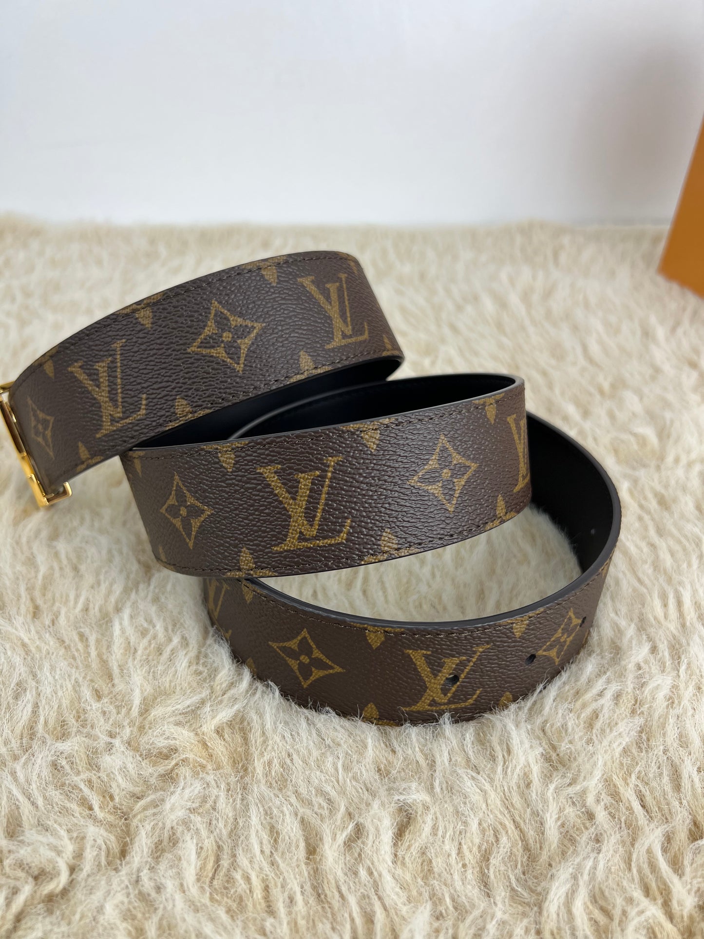 Louis Vuitton Monogram Canvas LV Initiales Reversible Belt 95/38