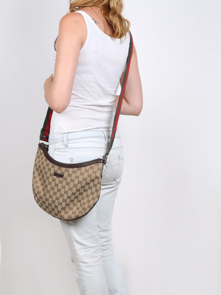 Gucci GG Canvas Vintage Web Medium Messenger Bag