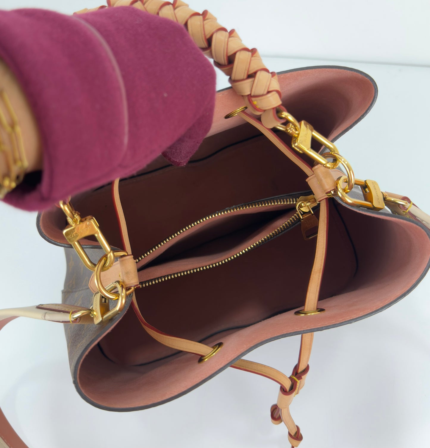 Louis Vuitton NeoNoe MM Braided Handle Monogram