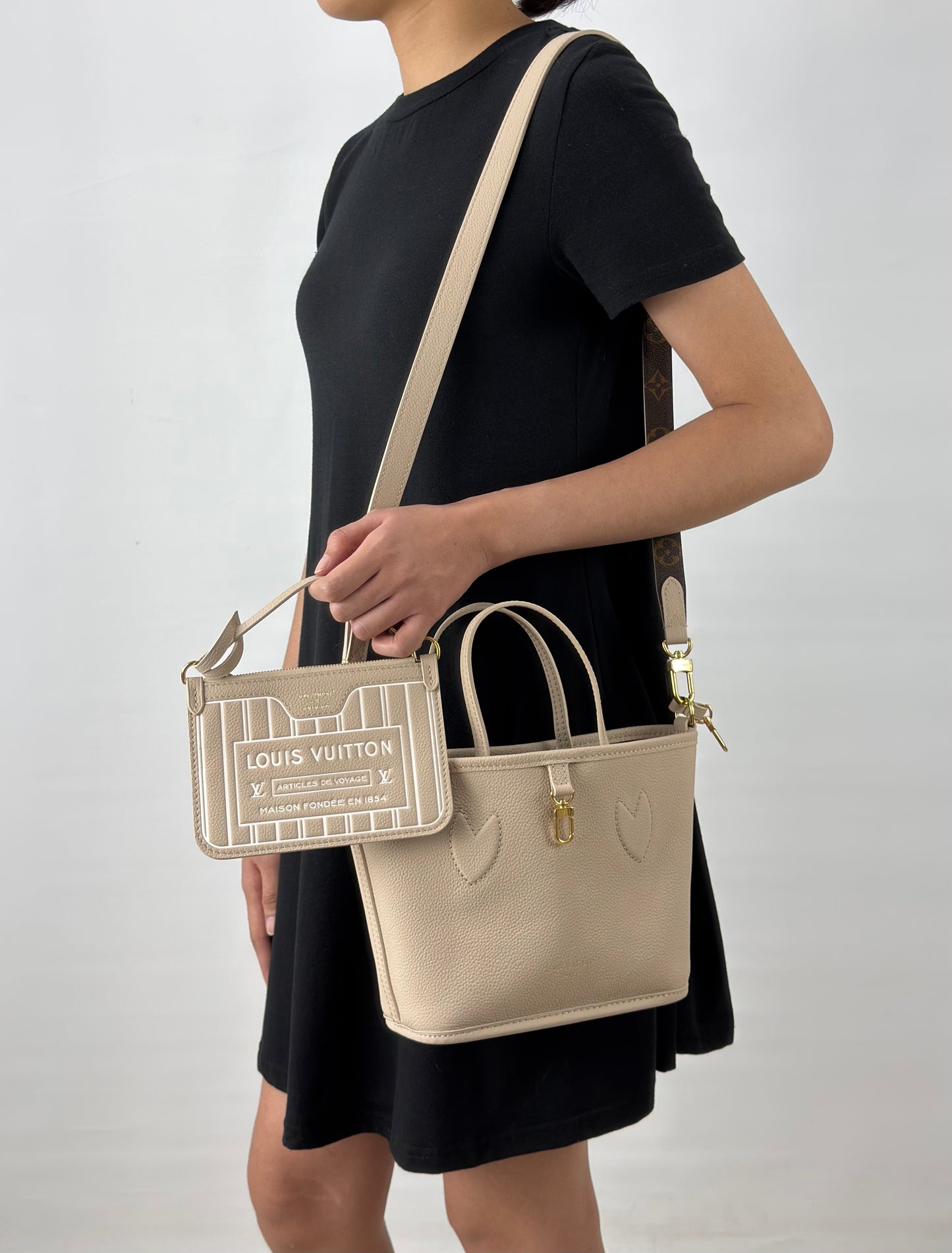 Louis Vuitton Inside Out BB Limestone Monogram