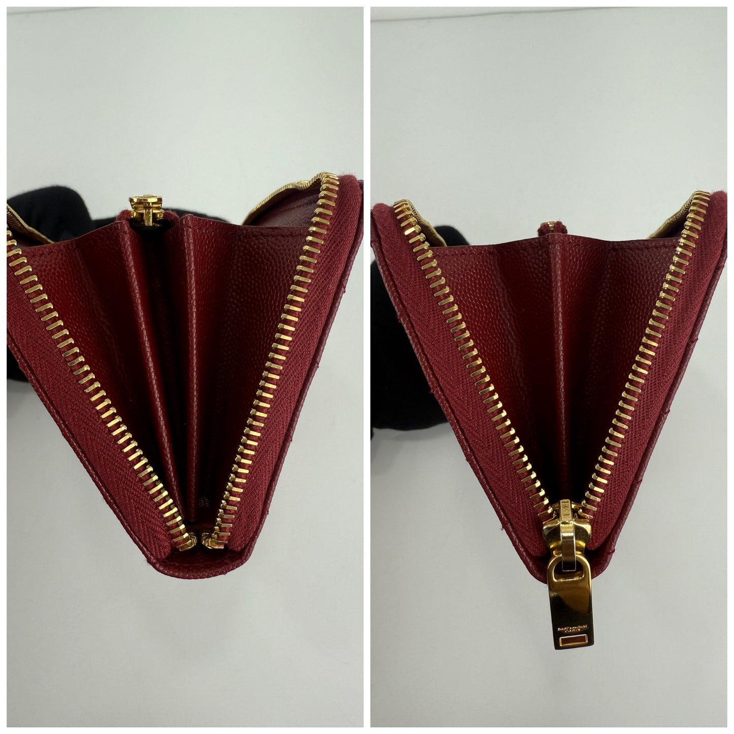 Saint Laurent Cassandre Matelassé Zip Around Wallet