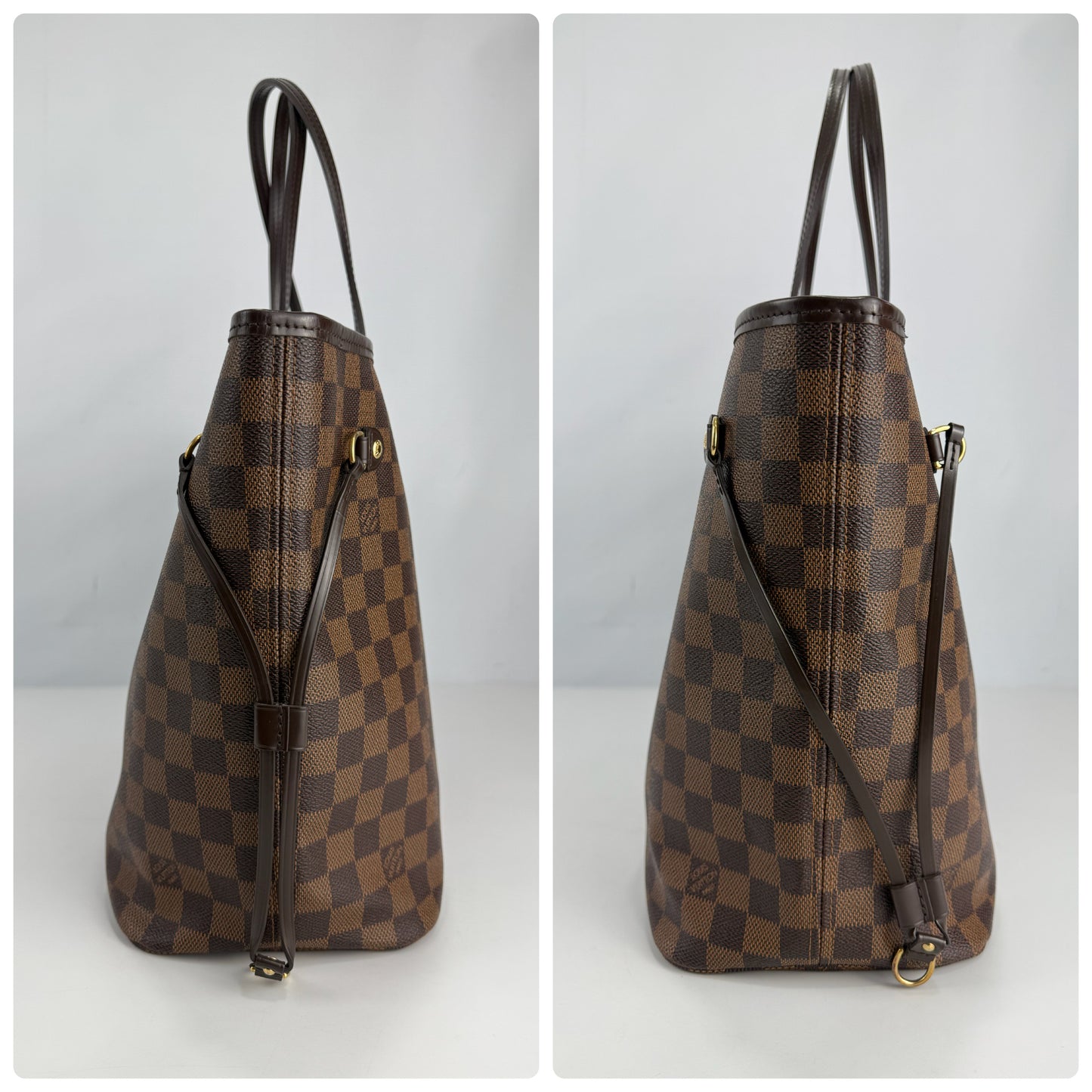 Louis Vuitton Neverful MM Damier Ebene With Pouch