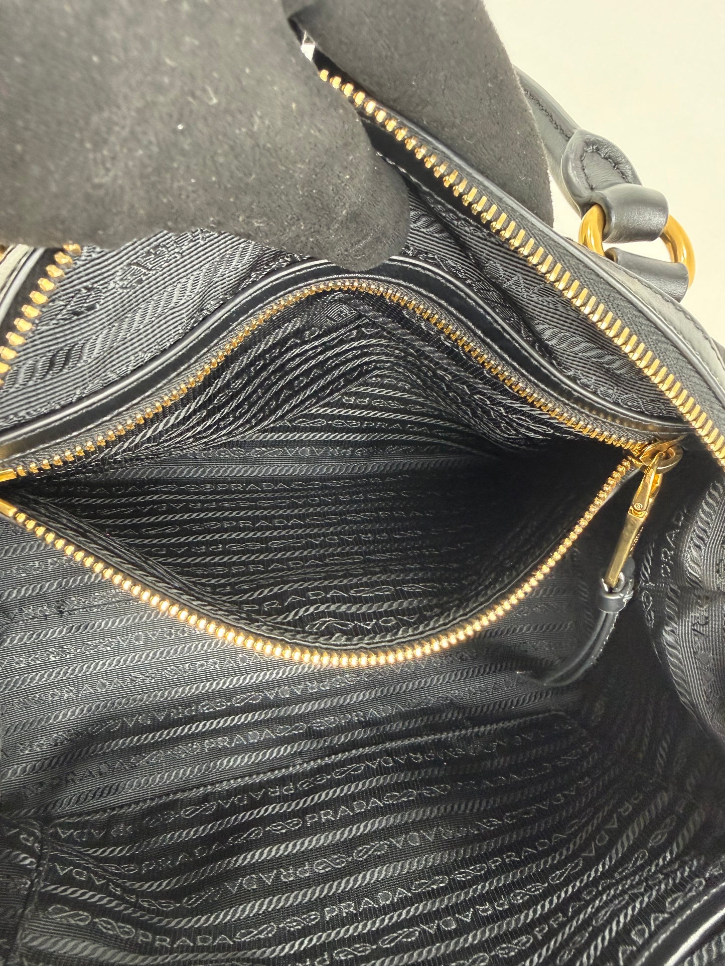 Prada Tessuto Nylon Saffiano Shopping Tote