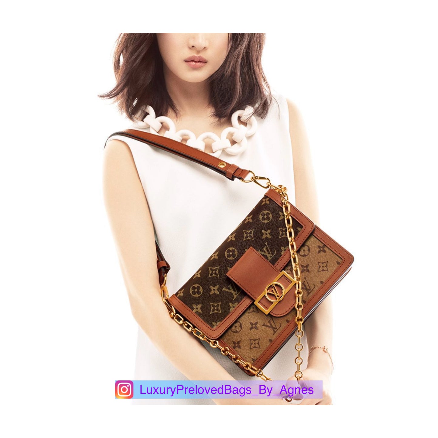 Louis Vuitton Dauphine MM Reverse Monogram