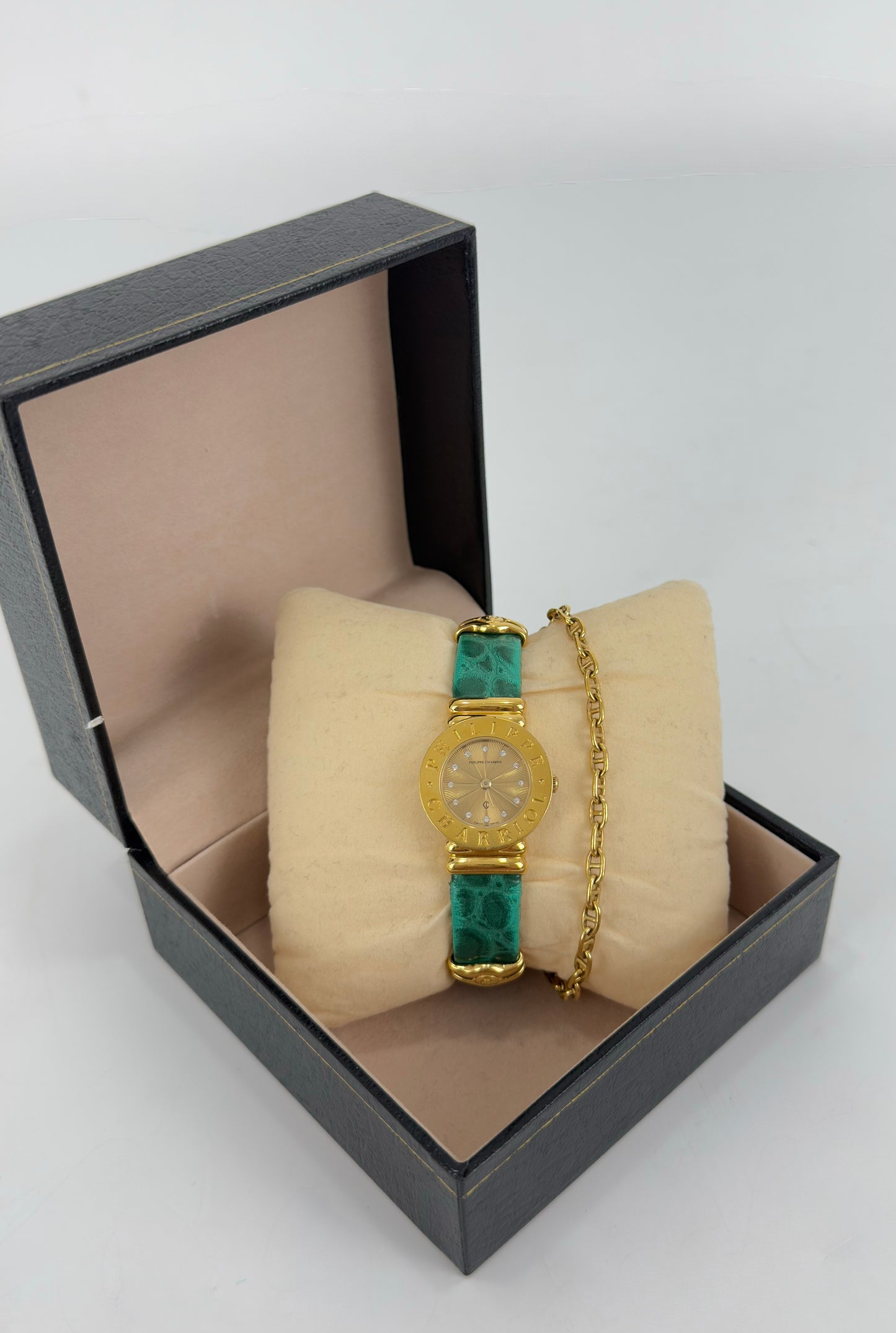 Philippe Charriol St-Tropez With Green Leather Strap