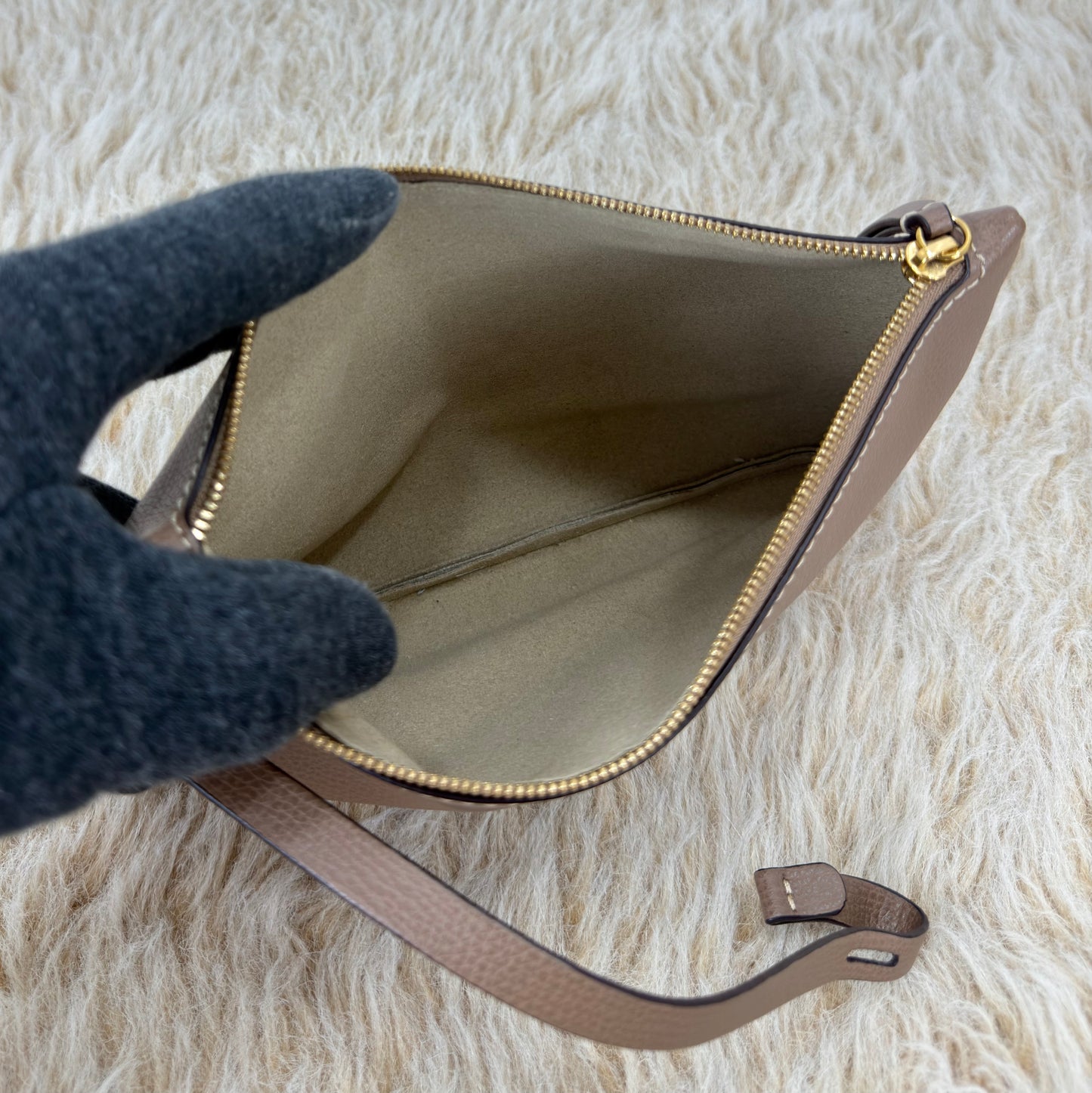 Polène Textured Calfskin Cyme Large Tote Root