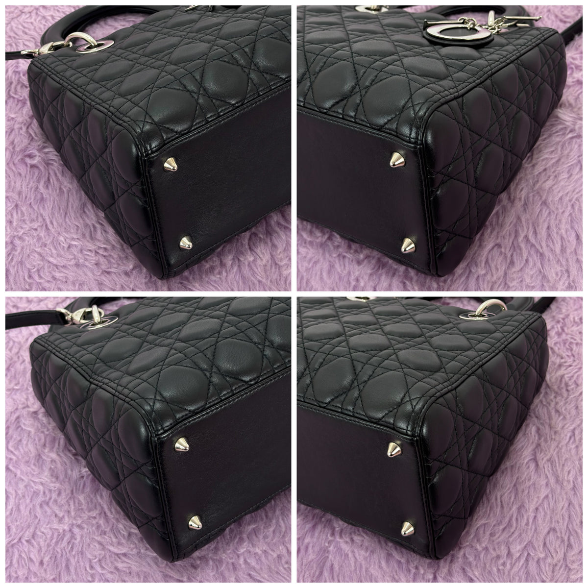Dior Medium Lady Dior Cannage Lambskin