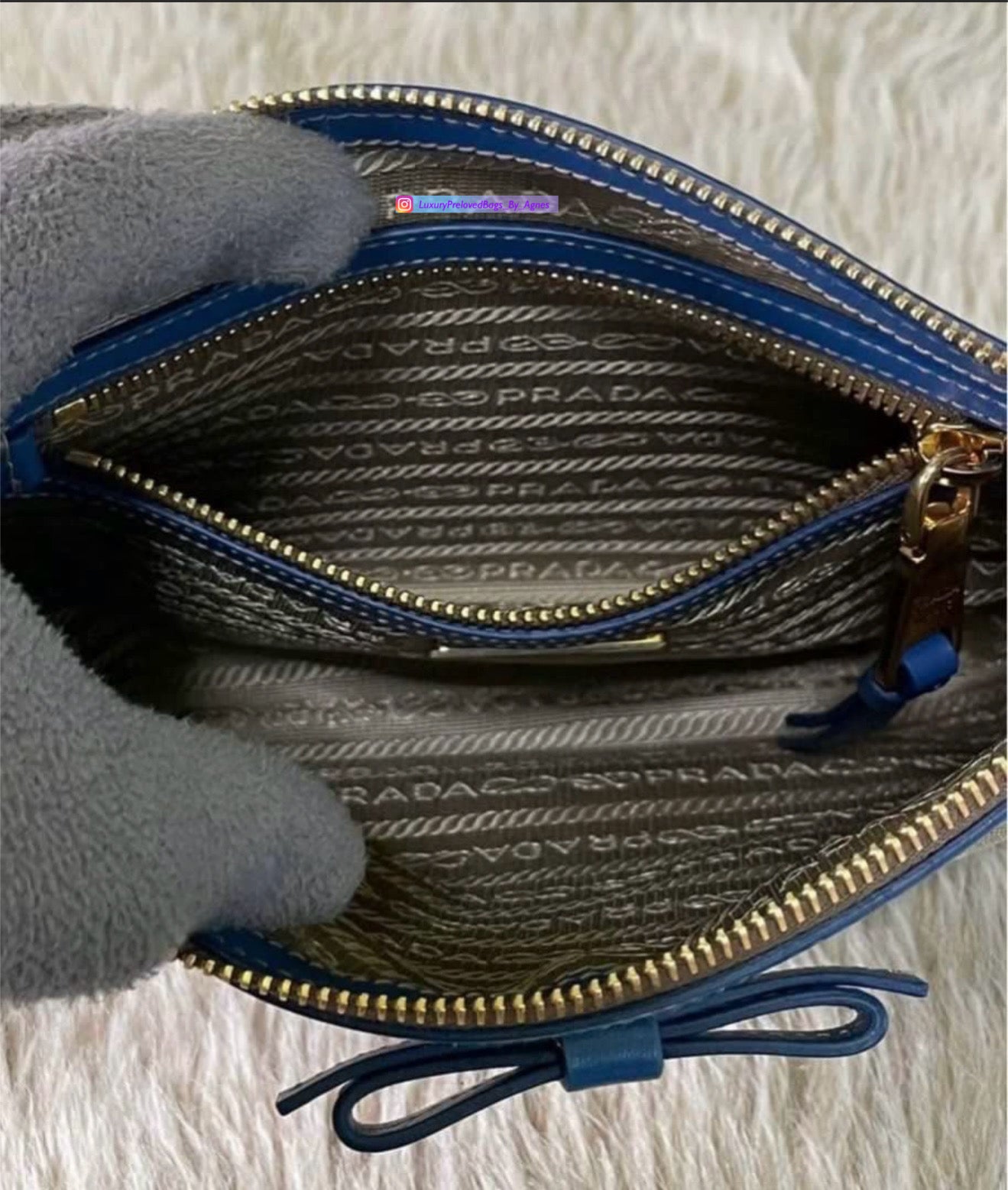 Prada Bandoliera Logo Jacquard
