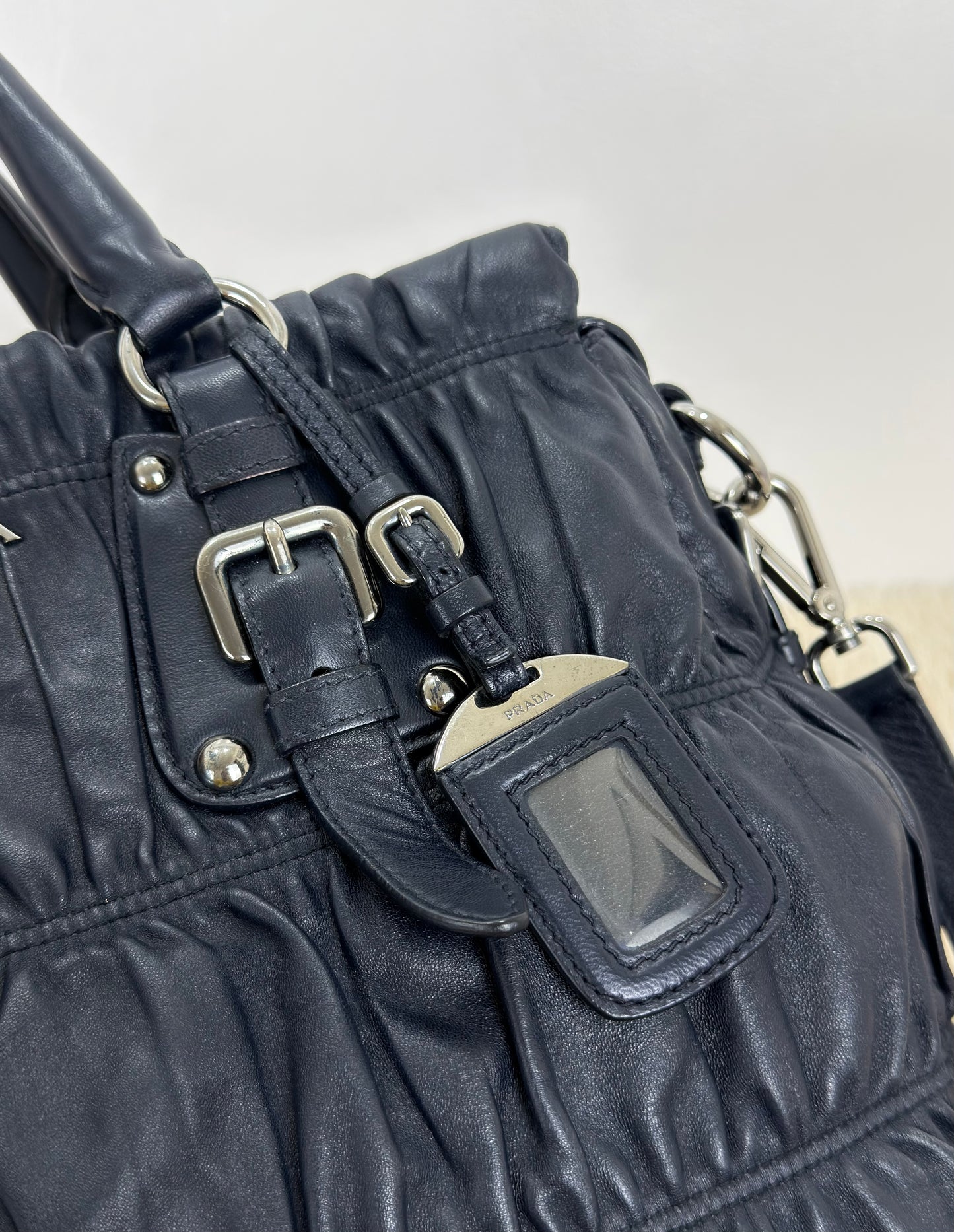 Prada Nappa Leather Gaufre Tote Bag