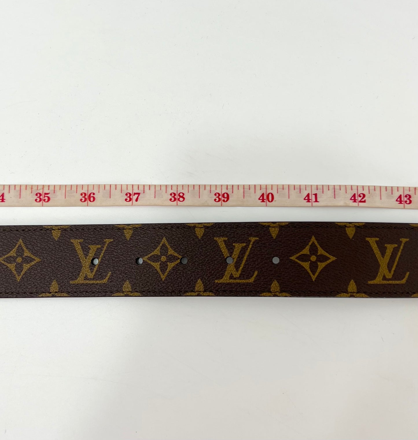 Louis Vuitton Monogram Canvas LV Initiales Reversible Belt 95/38