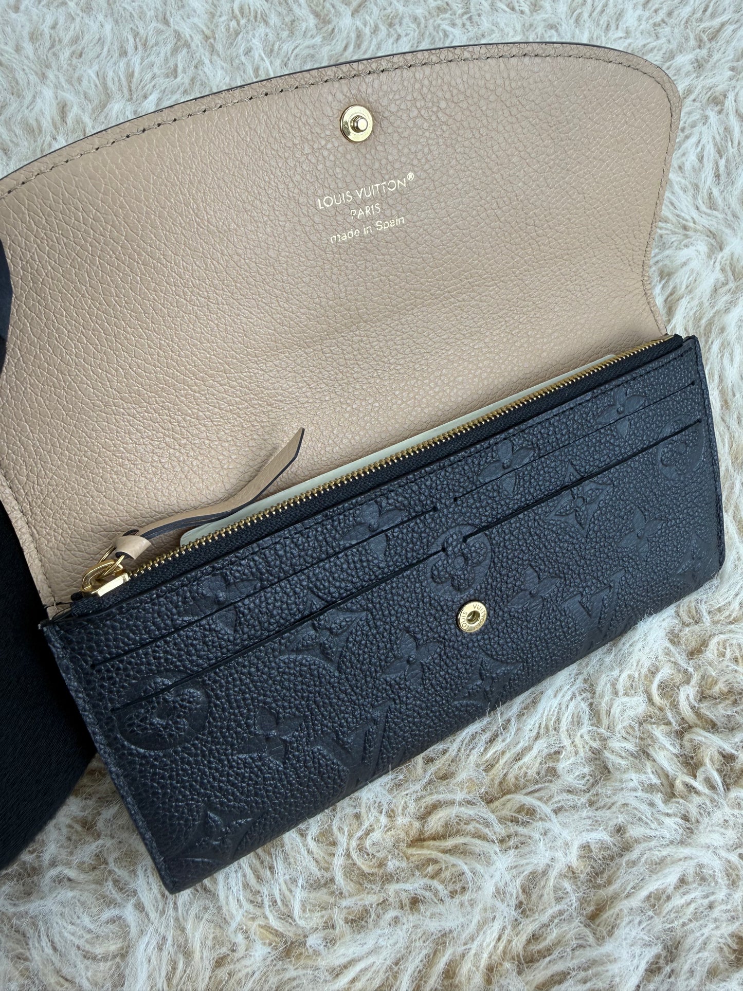 Louis Vuitton Emilie Wallet Monogram Empreinte Leather