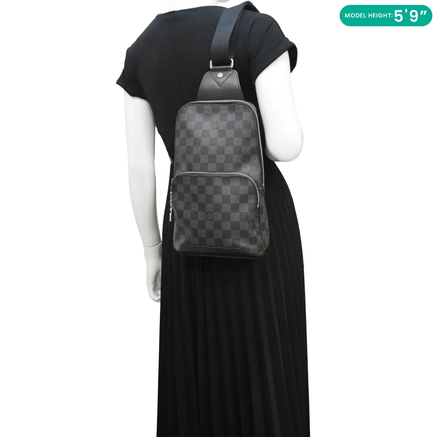 Louis Vuitton LV Avenue Sling Bag In Damier Graphite