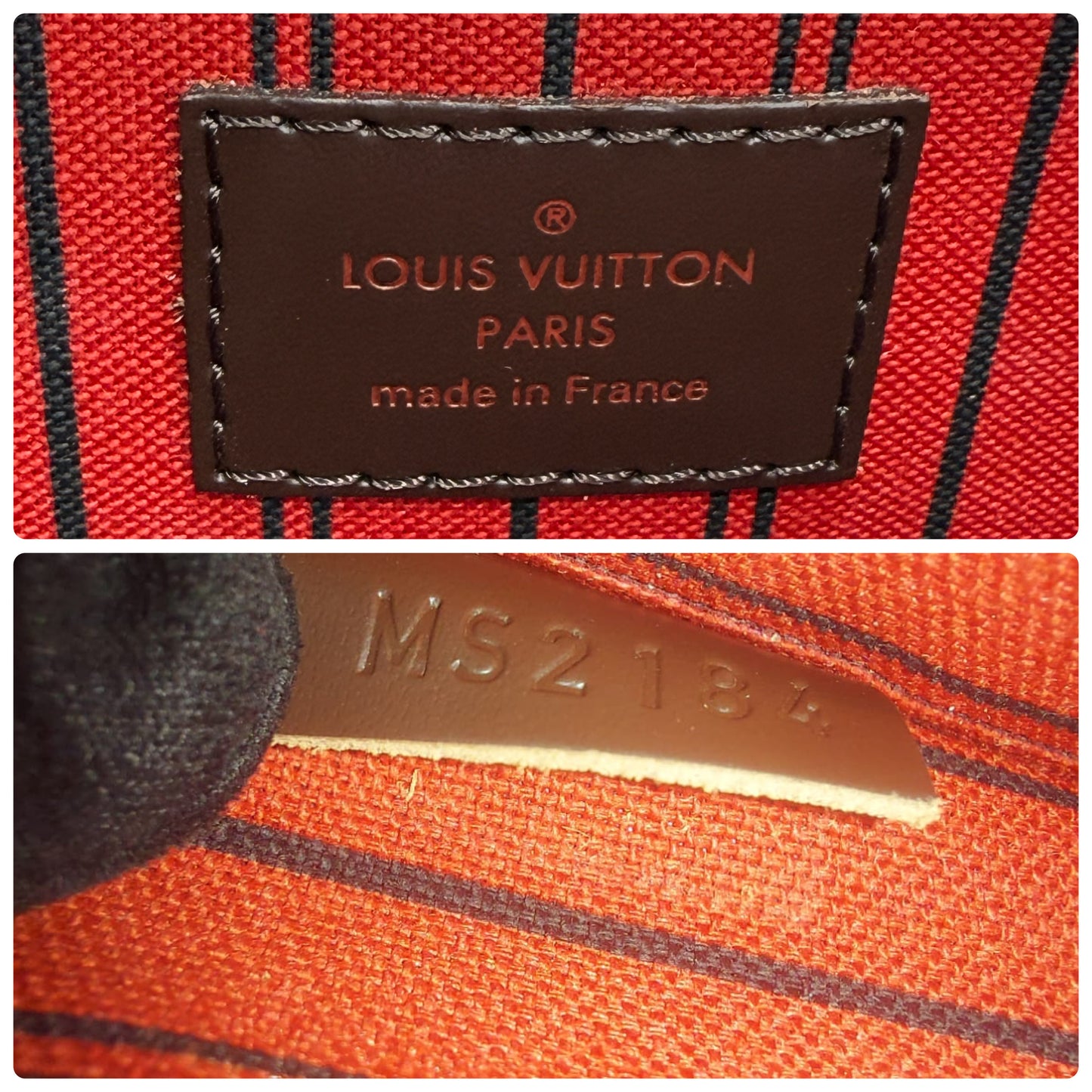 Louis Vuitton Neverful MM Damier Ebene With Pouch