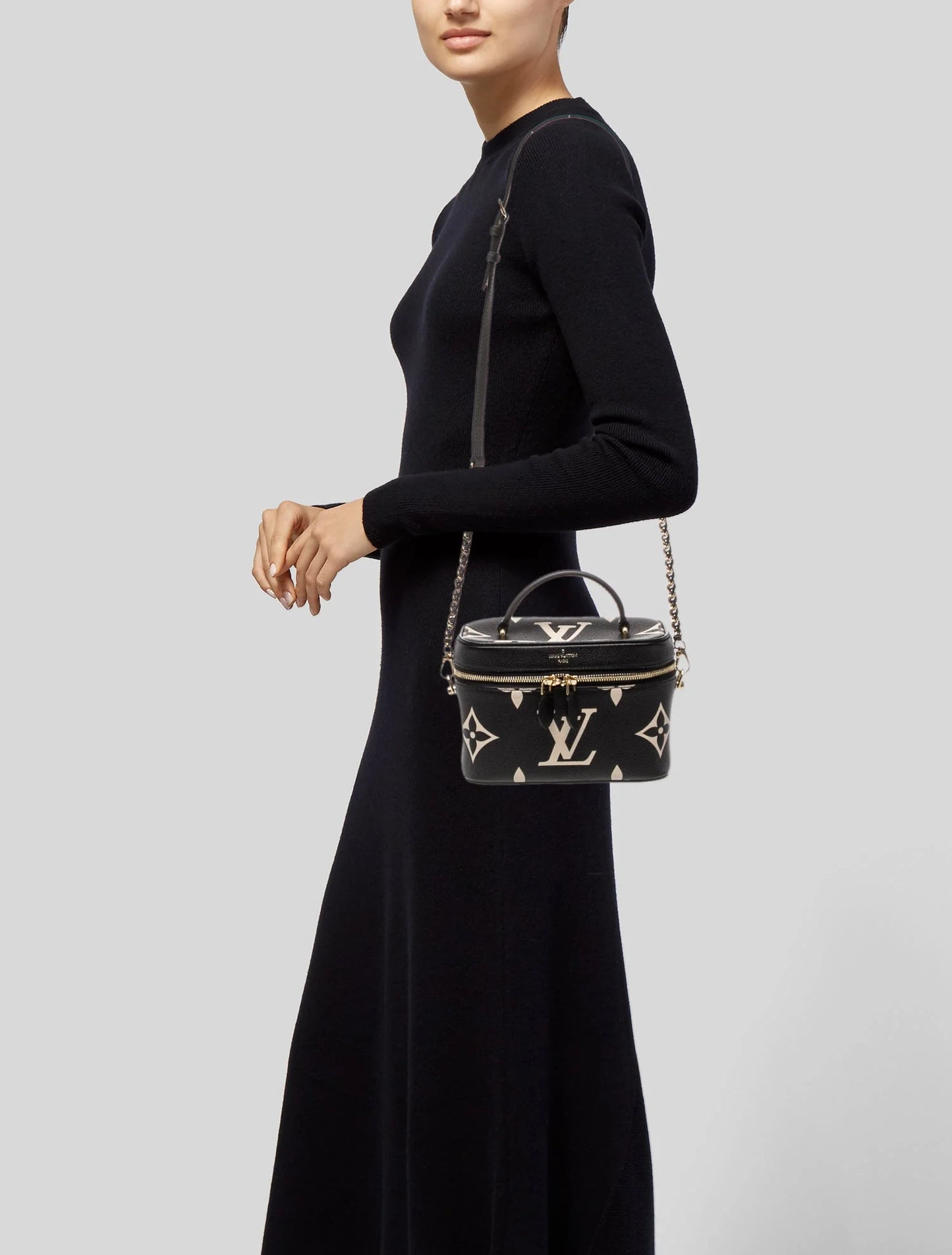 Louis Vuitton Vanity PM Bicolour Monogram Empreinte Leather