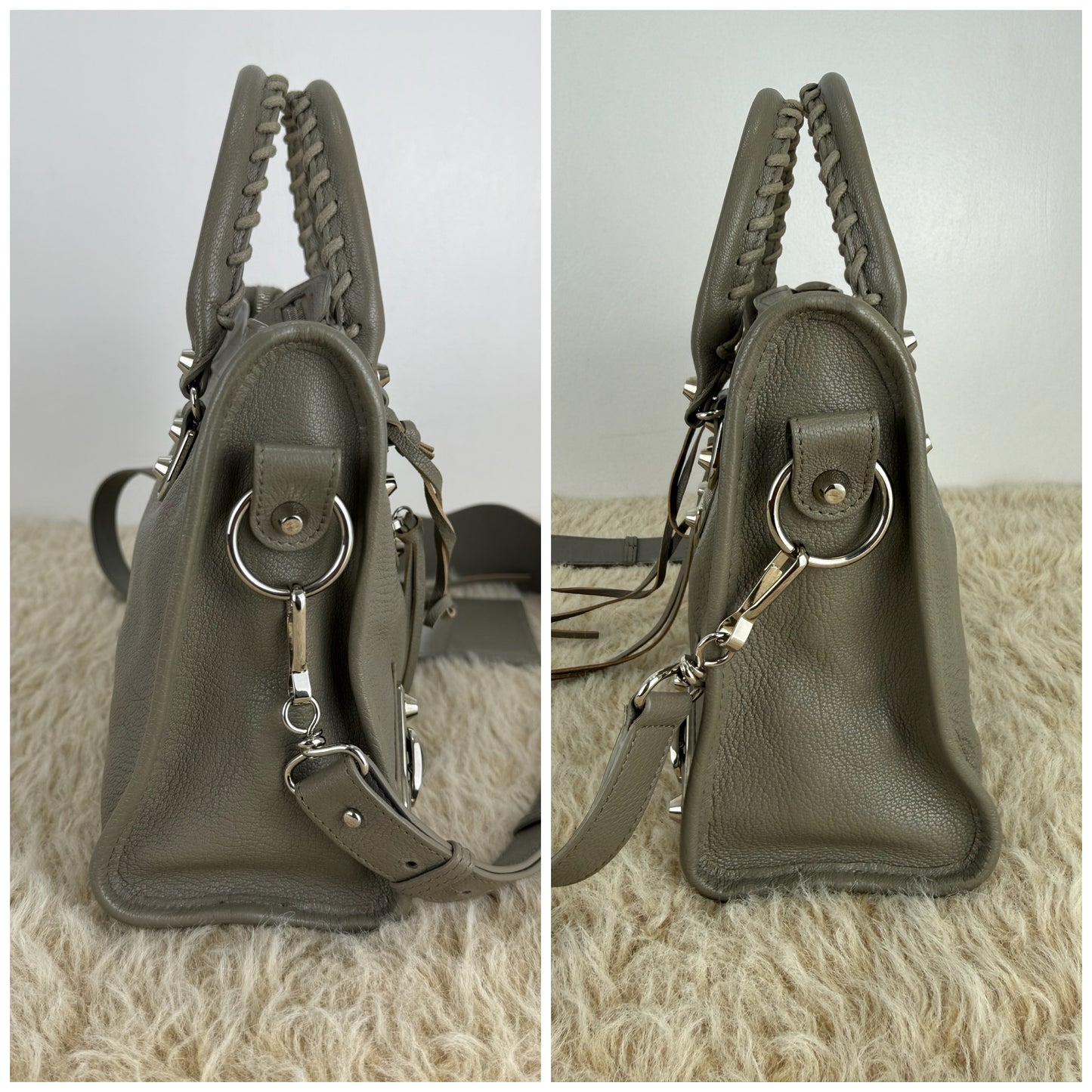 Balenciaga Metallic Eage Small City Bag