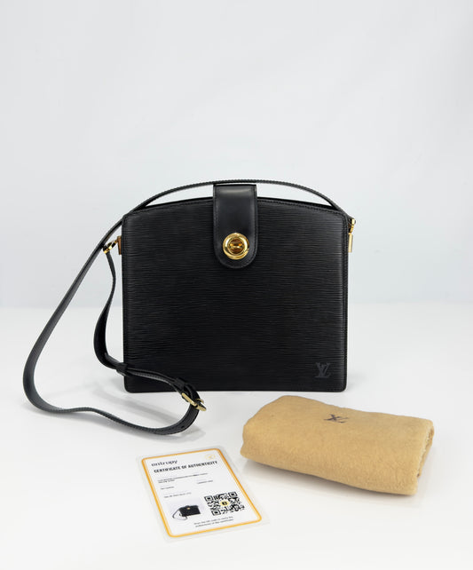 Louis Vuitton Capucines Black Epi Leather