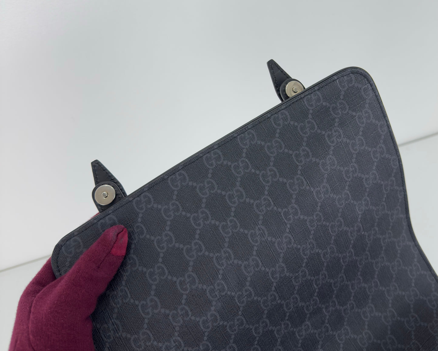 Gucci Interlocking G Patch Messenger Bag
GG Coated Canvas Medium