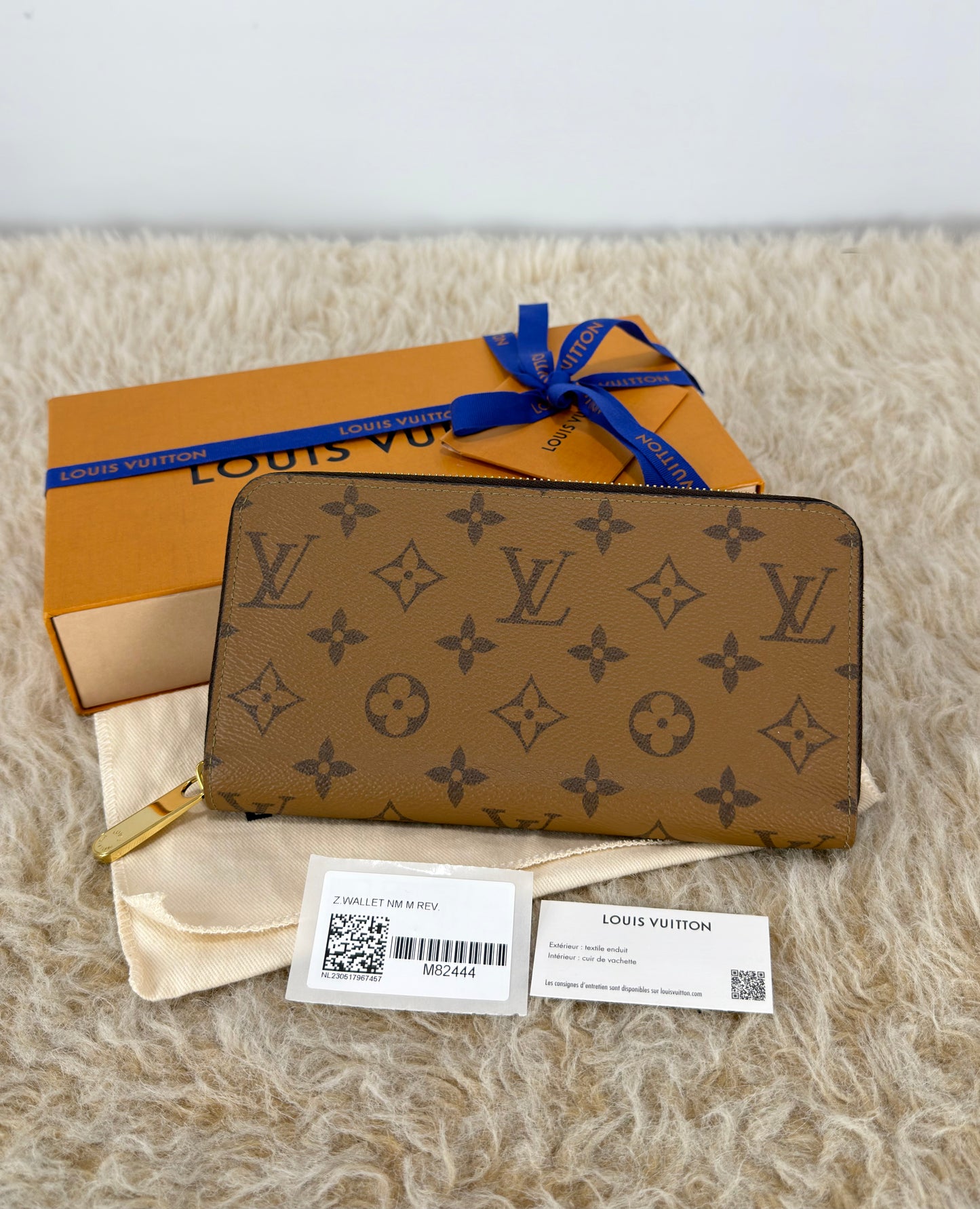 Louis Vuitton Zippy Wallet Reverse Monogram Canvas