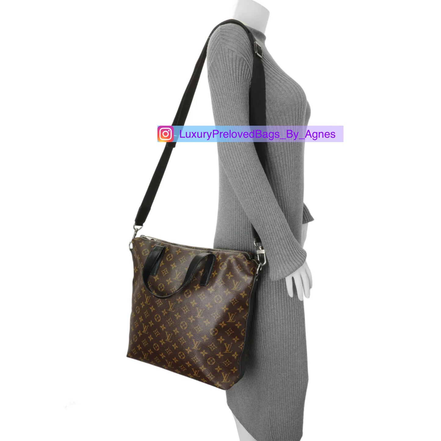 Louis Vuitton Monogram Macassar Kitan Tote