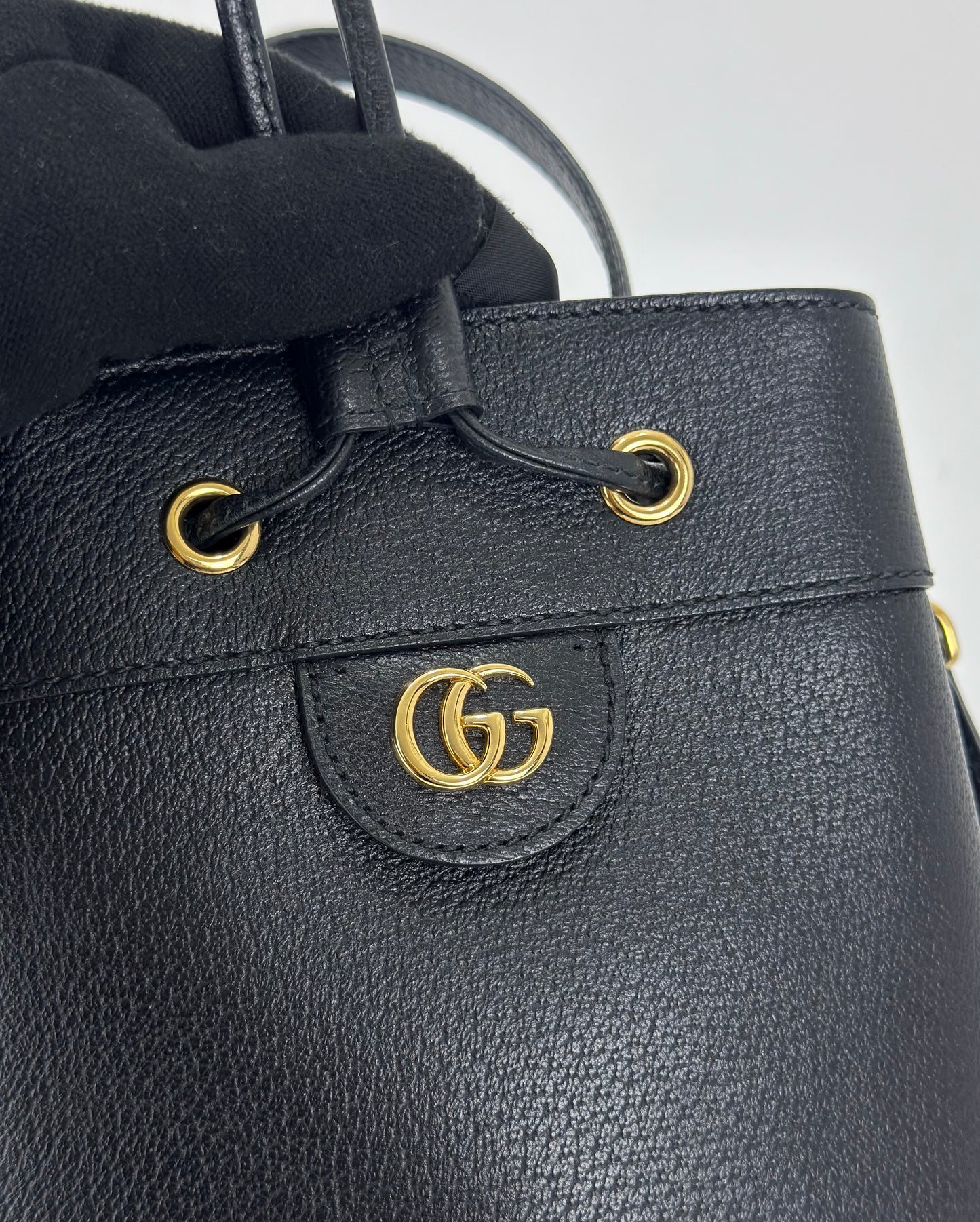 Gucci GG Ophidia Small Leather Bucket Bag