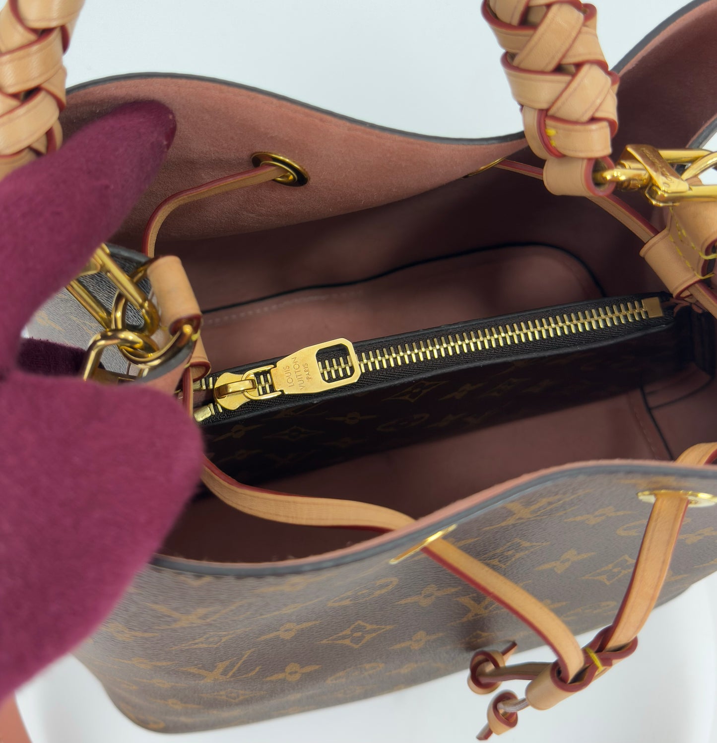 Louis Vuitton NeoNoe MM Braided Handle Monogram