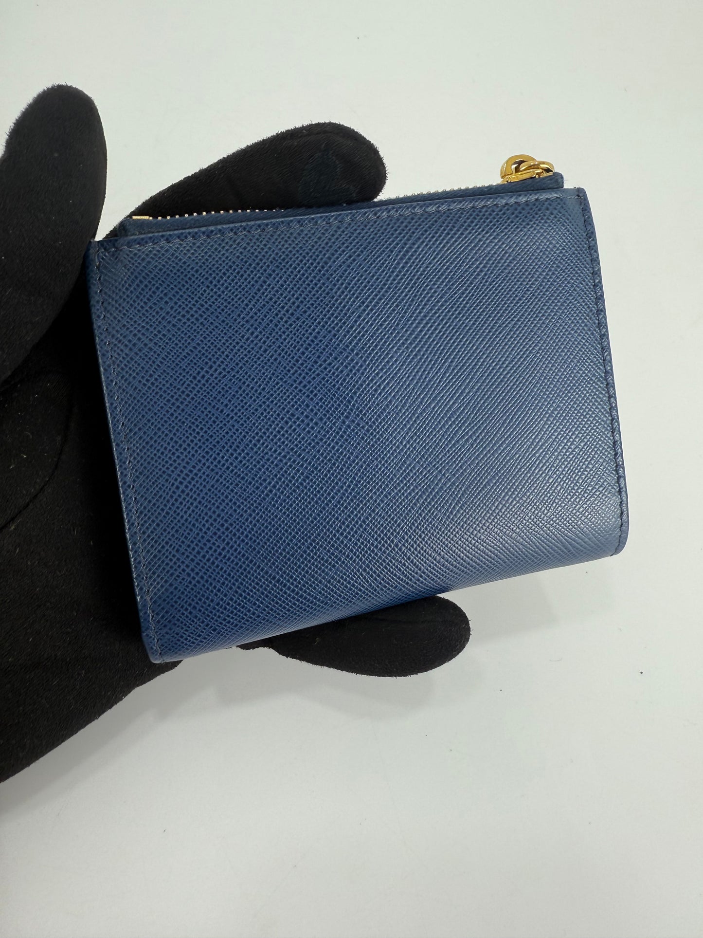 Prada Saffiano Leather Compact Wallet