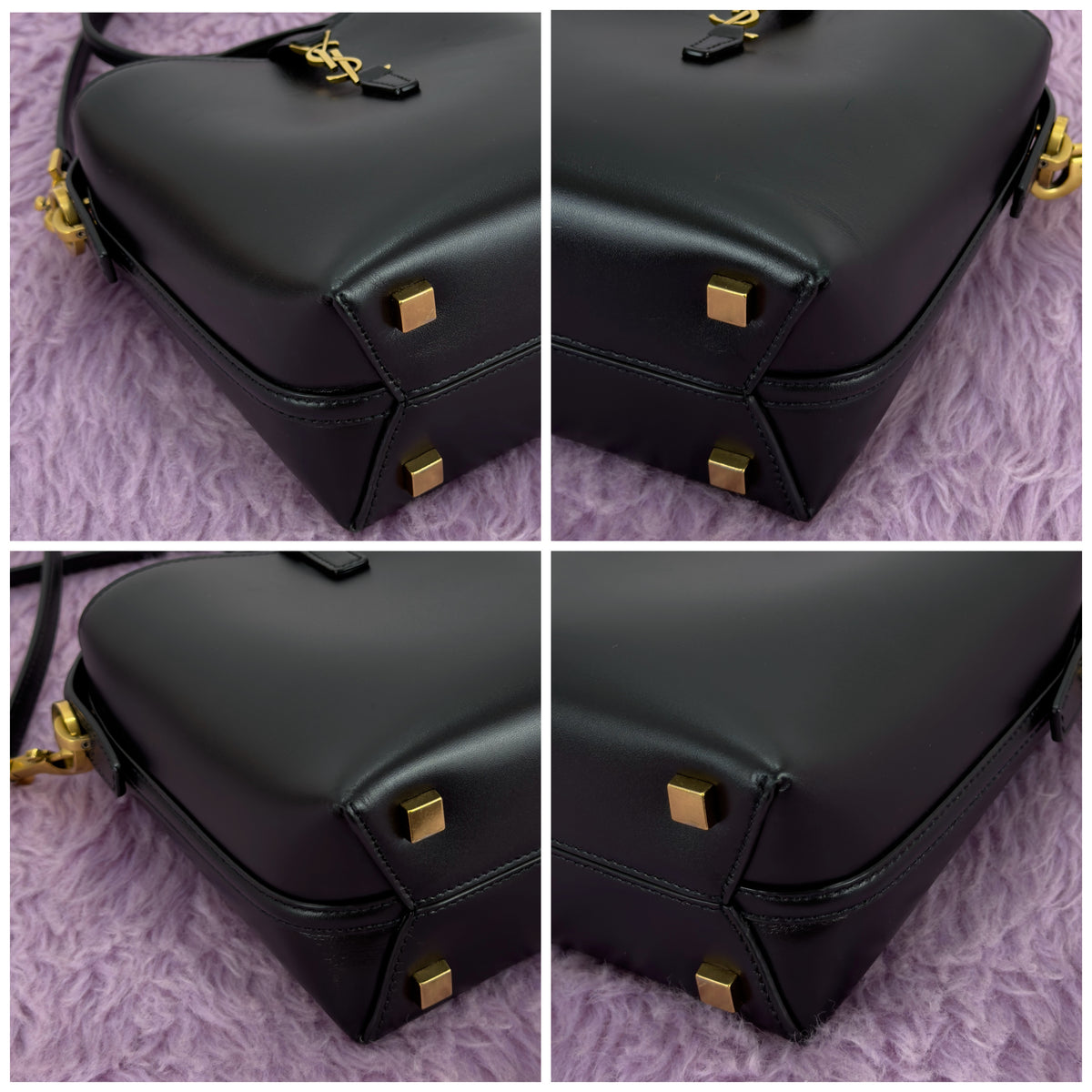 Saint Laurent Le 37 Mini In Shiny Leather