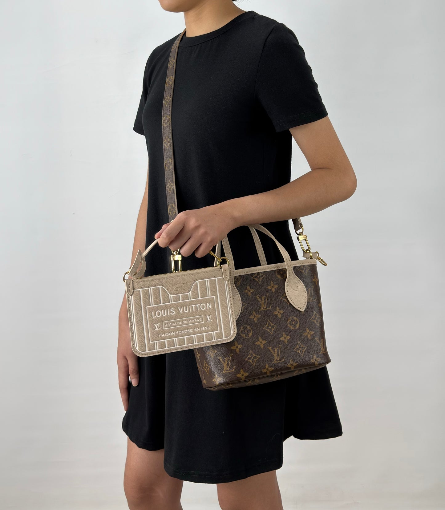 Louis Vuitton Inside Out BB Limestone Monogram