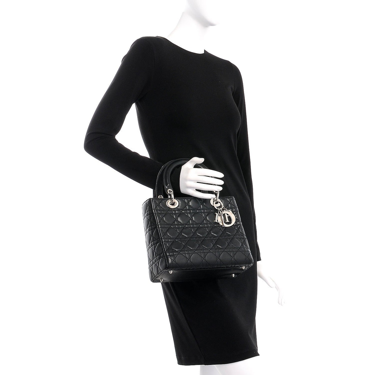 Dior Medium Lady Dior Cannage Lambskin