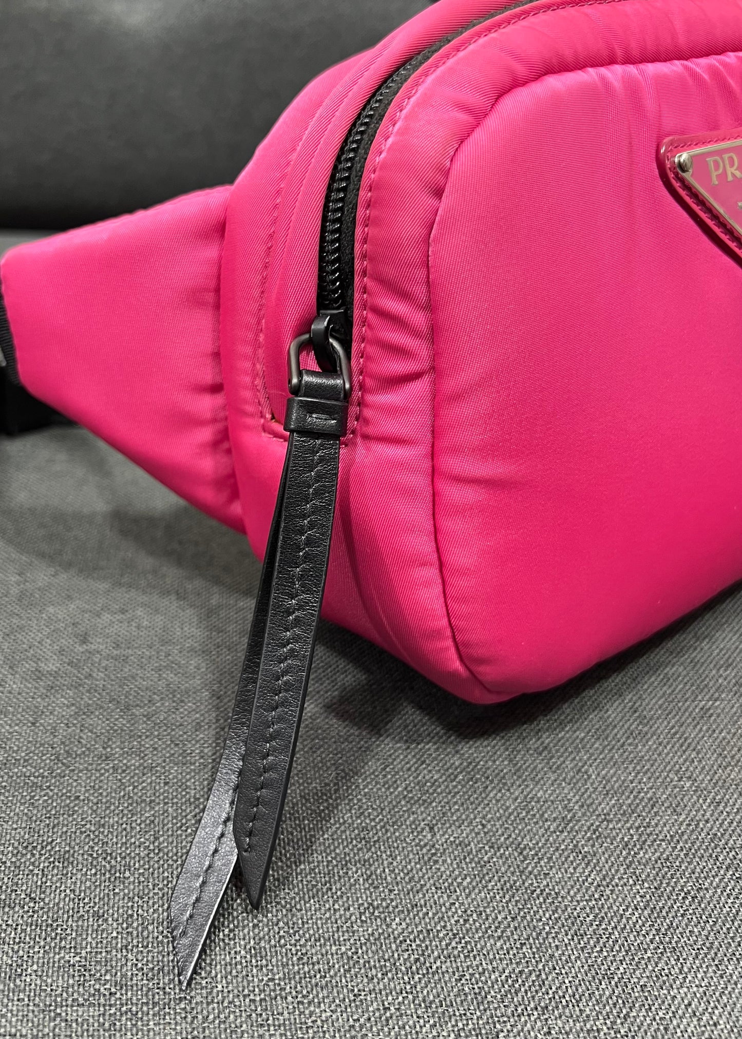 Prada Tessuto Nylon Soft Belt Bag Pink