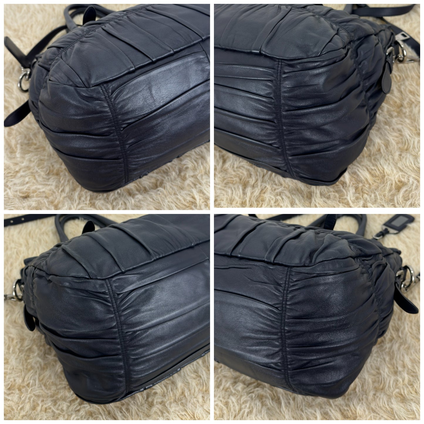 Prada Nappa Leather Gaufre Tote Bag