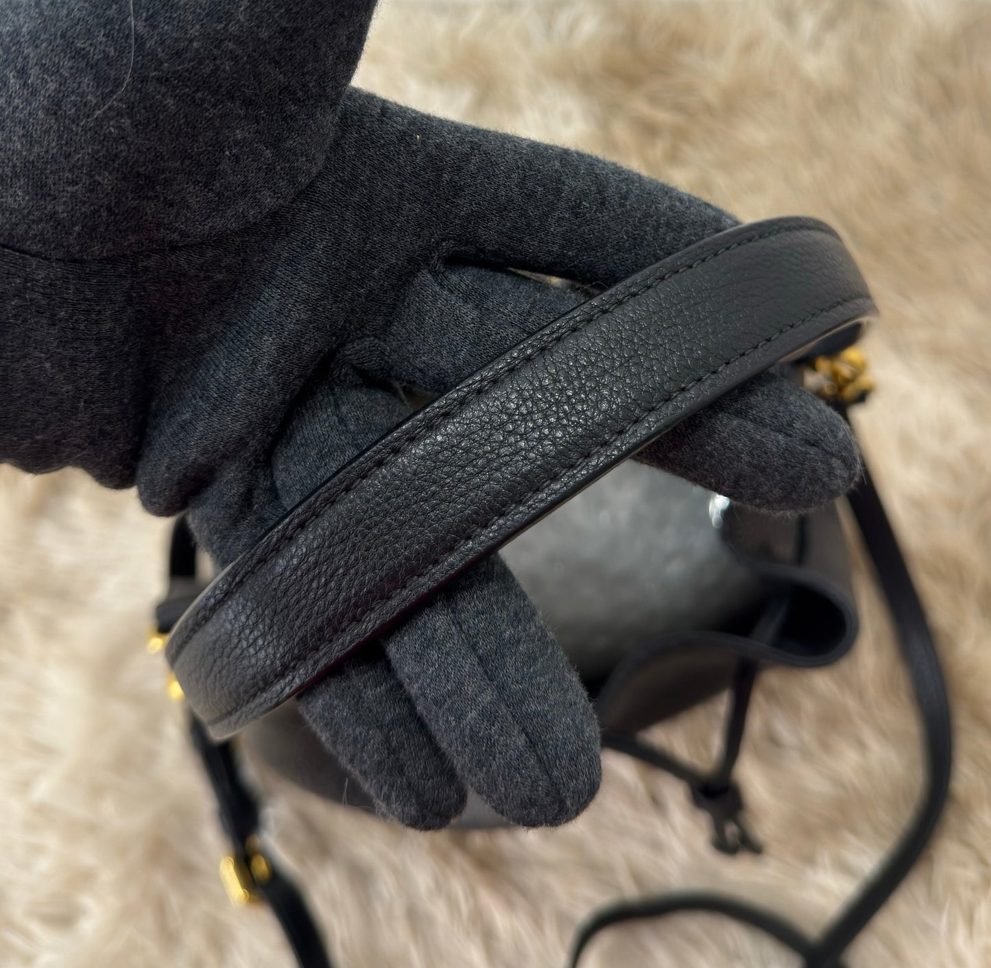 Prada Daino Calfskin Bucket Bag