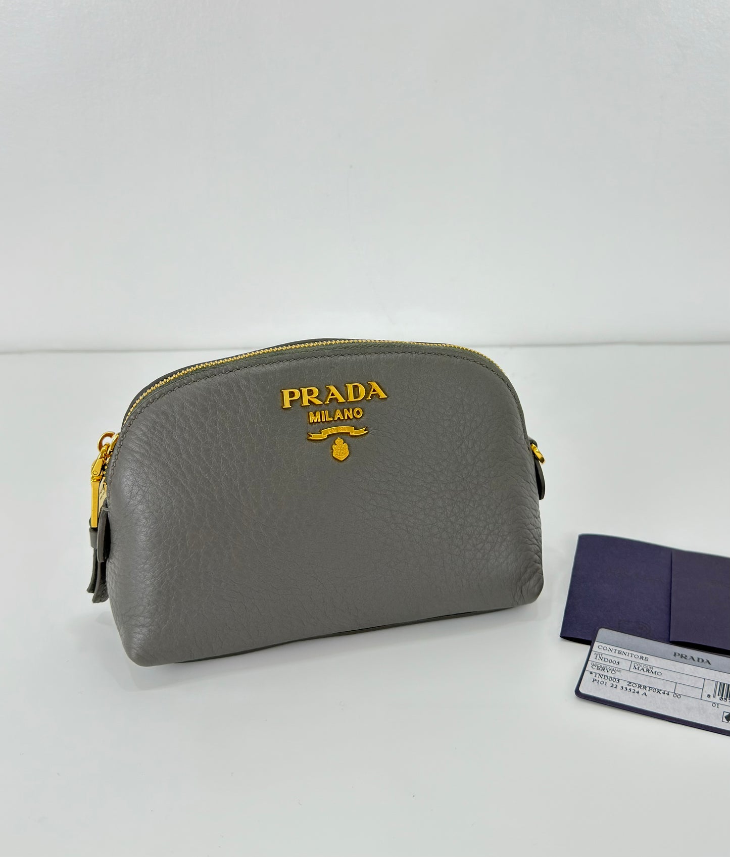 Prada Vitello Daino Cosmetic Pouch