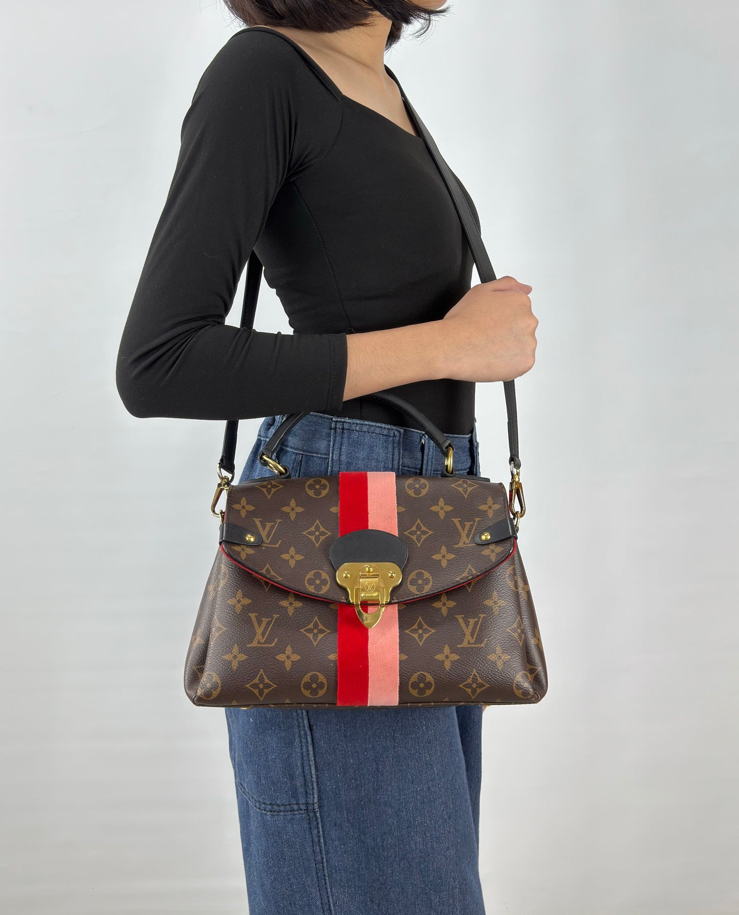 Louis Vuitton Georges BB Monogram In Coquelicot Peach