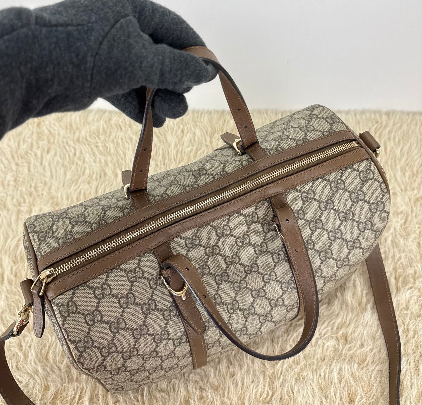 Gucci GG Supreme Boston Bag