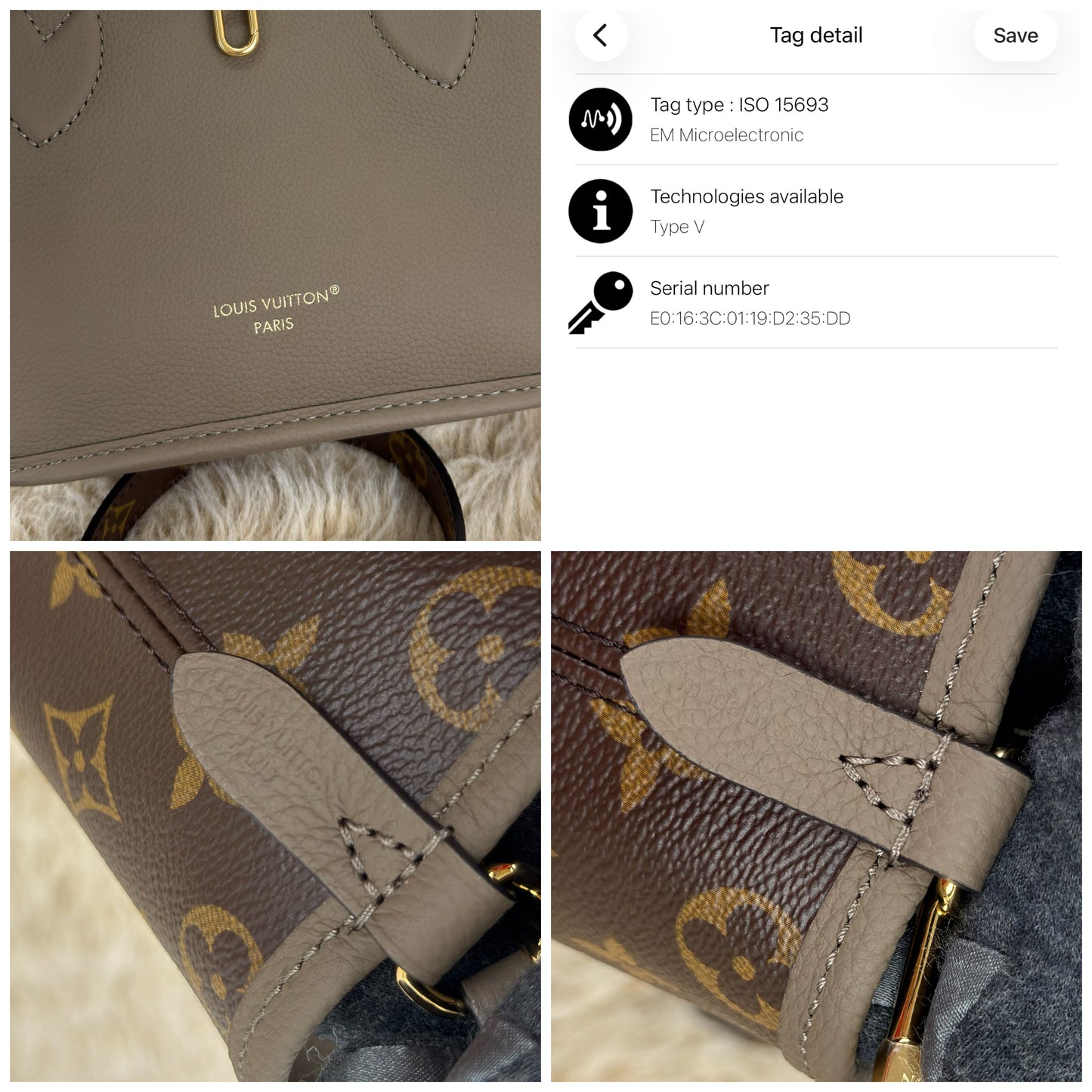 Louis Vuitton Inside Out BB Dark Fango Monogram
