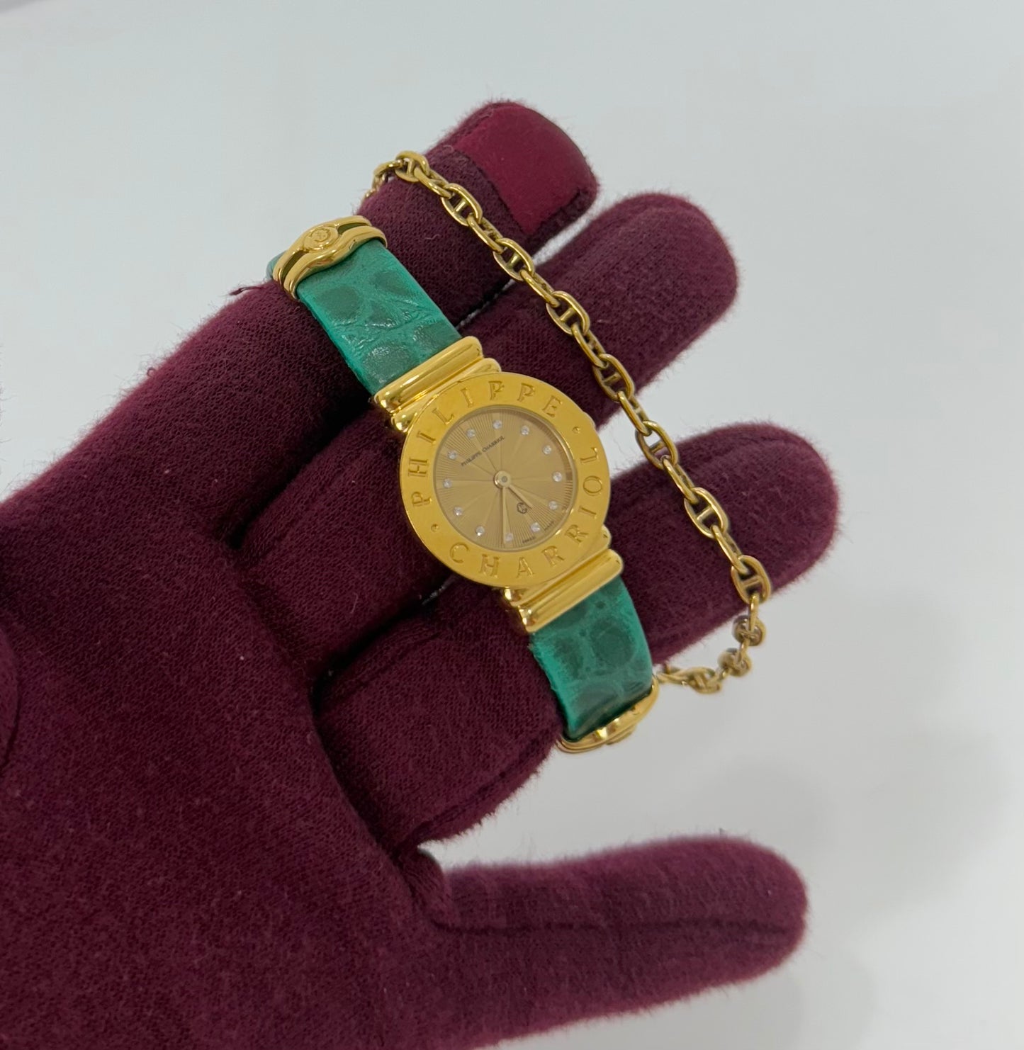 Philippe Charriol St-Tropez With Green Leather Strap