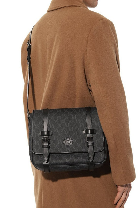 Gucci Interlocking G Patch Messenger Bag
GG Coated Canvas Medium