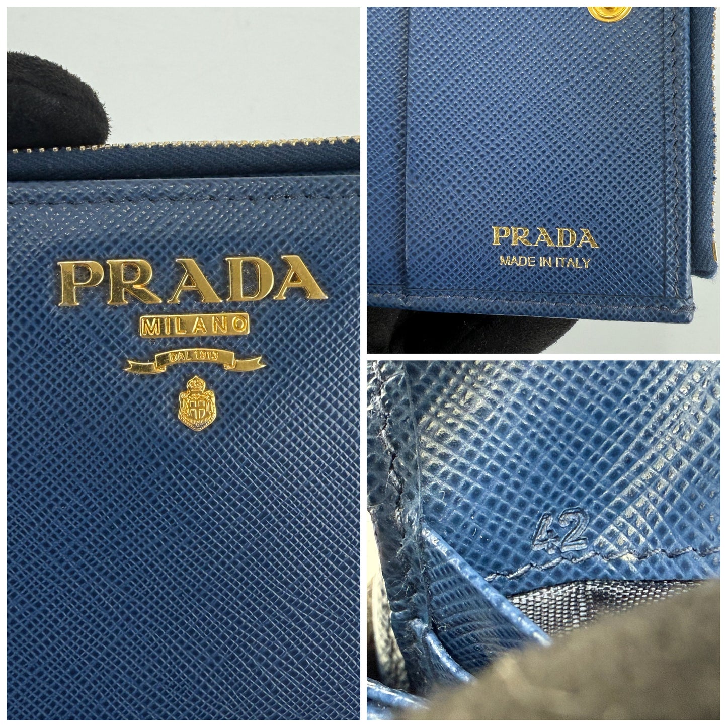 Prada Saffiano Leather Compact Wallet