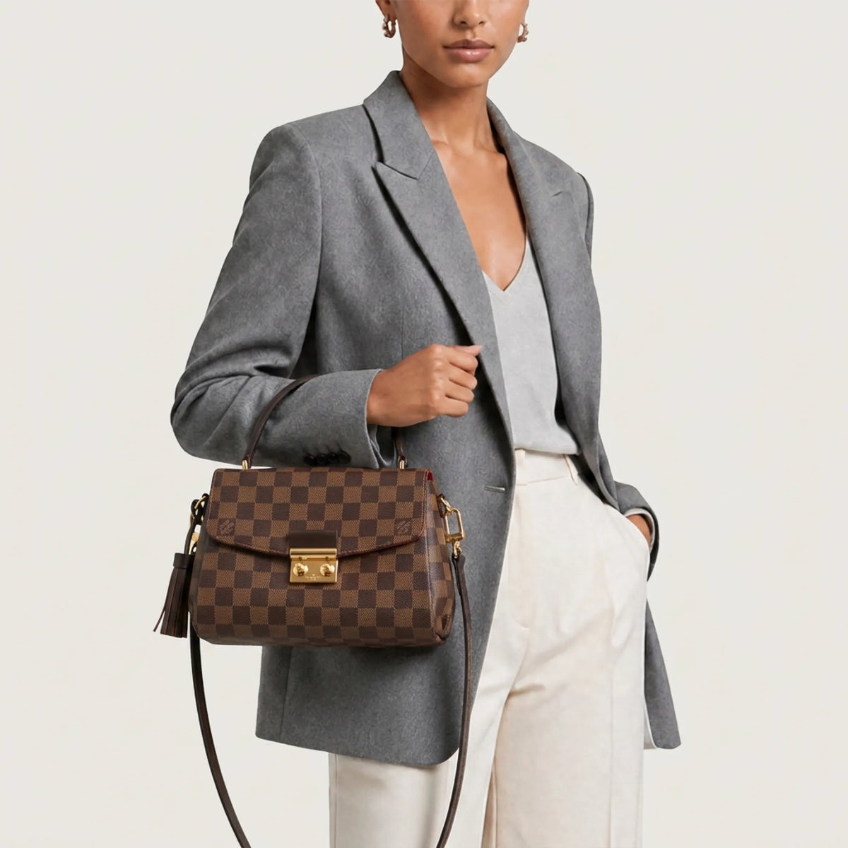 Louis Vuitton Croisette Damier Ebene Canvas