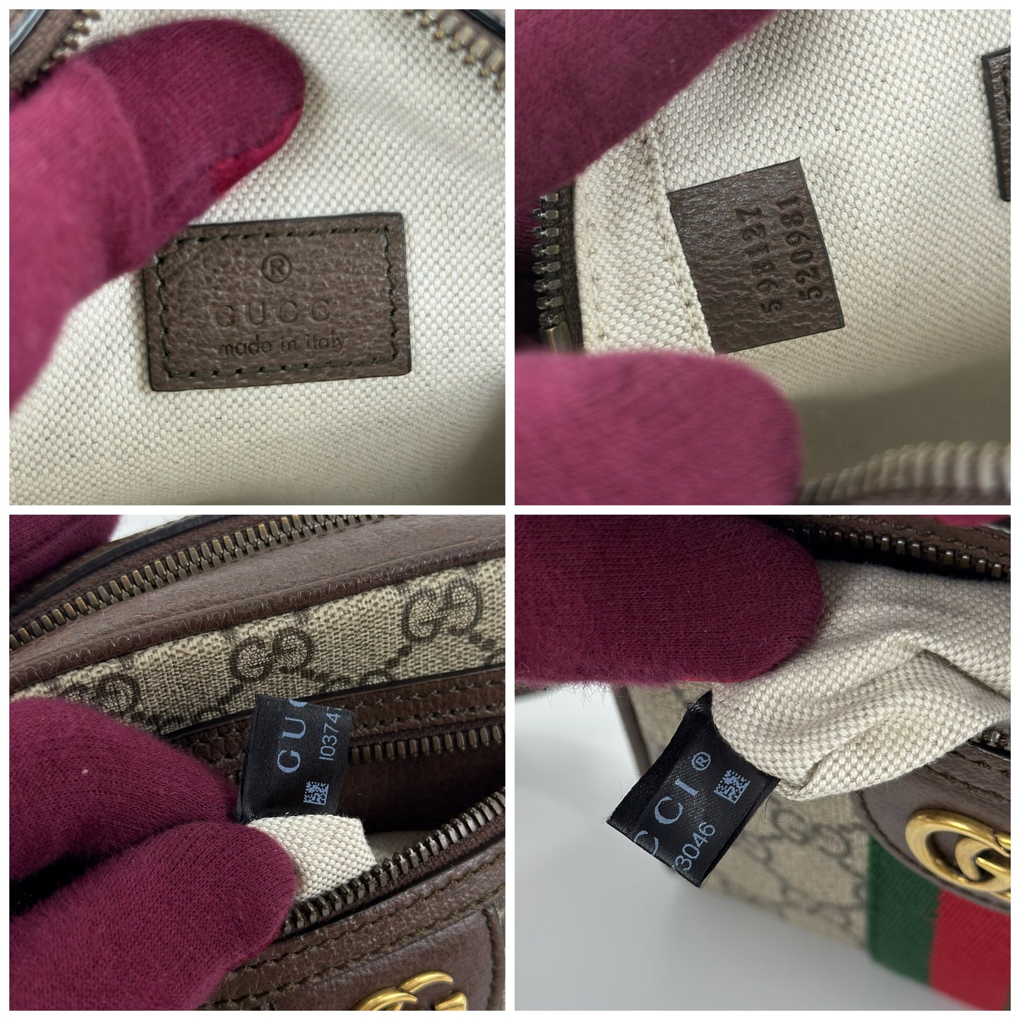 Gucci Ophidia GG Supreme Mini Messenger Bag